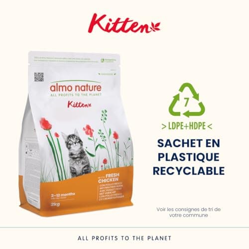 Almo Nature Kitten – Kitten Food for Kittens with Fresh Chicken – for Balanced Growth from 2 to 12 Months, Suitable for Gestation and Breastfeeding – 2 kg Bag - Image 6