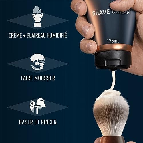 King C. Gillette Crème À Raser Originale, 175ml, Pour Un Rasage De Qualité Professionnelle - Image 5