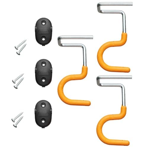 Fiskars 1057584 Heavy Duty S Shape Long Handle Garden Tools Wall Brackets Soft Coated Recycled Material Orange 3 Pieces - Image 7