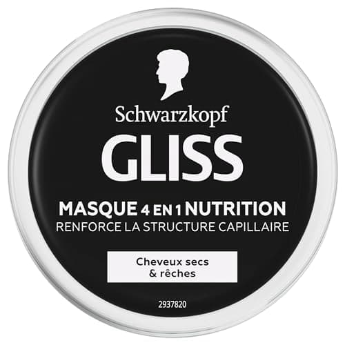 GLISS - Schwarzkopf - 4-in-1 Mask - Nutrition - Marula Oil - Haptiq System - Creates Hair Micro-Bonds - Dry and Coarse Hair - Intense Care - Nourishes & Repairs - 400 ml - Image 3