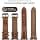 Fullmosa Genuine Leather Strap Compatible with Apple Watch Ultra 3/2/1 49mm, Series 11/10 46mm, Series 9/8/7 45mm, SE3/2/1 Series 6/5/4 44mm, S3/2/1 42mm, Brown+Black Buckle - Image 8