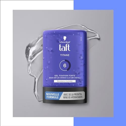 Taft - Schwarzkopf - Styling Tube Gel - Titanium Gel - Moisture Resistance - Strong Hold - Gentle on Hair - Long Lasting Hold - No Sticky Effect - Formula Provitamin B5-300ml - Image 6