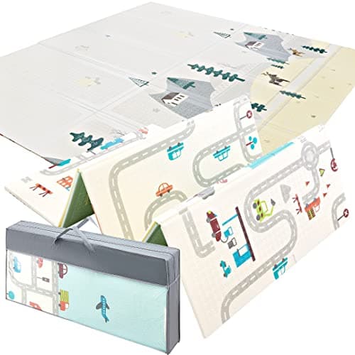 Mamabrum baby play mat 200 x 180 x 1 cm foldable foam mat waterproof portable child safe non-toxic thicker bigger - Image 2