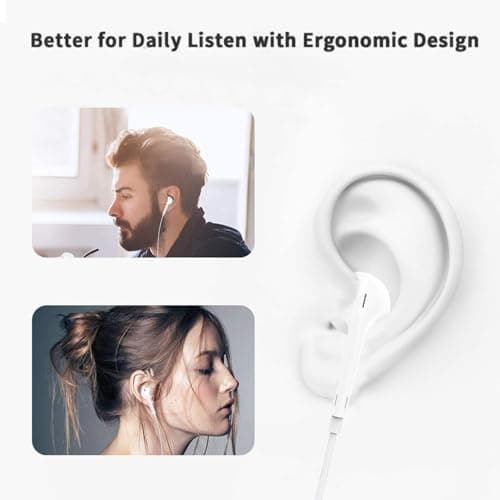 Wired Earphones for iPhone 17/17 Pro/16/16e/15 Pro Max, Hi-Fi Stereo USB C In-Ear Earphones with Microphone and Volume Control for iPad Pro, Galaxy S24/S23, Google Pixel - Image 6