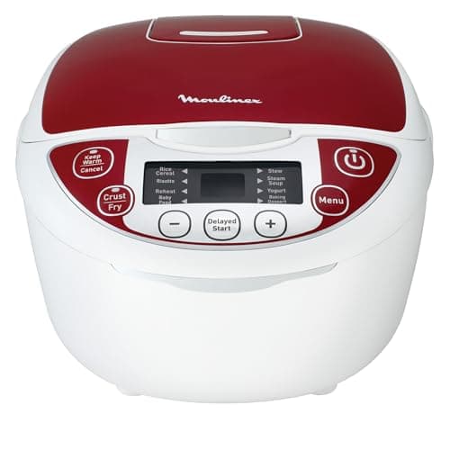 Moulinex Electric Multicooker, 12 Functions, Ease of Use, Smart Cooking, Convenient Use, Easy Cleaning, MK7051F1, Red and White - Image 3