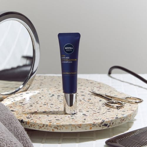 NIVEA MEN Crème contour des yeux anti-âge à l'acide hyaluronique - Contre les rides et les cernes - Soin hydratant pour les yeux à l'acide hyaluronique (15 ml) - Image 6