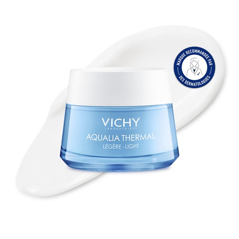 Vichy, Aqualia Thermal, Crème Légère Réhydratante, Peaux Sensibles, Hydratation 48H, 97% d'Ingrédients d'Origine Naturelle, Enrichie en Acide Hyaluronique d'origine naturelle, 50 ml - Image 3