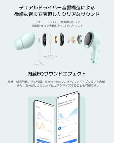 XIAOMI Redmi Buds 6 Black - 42H Battery Life, Hi-Fi Sound with Dual Drivers, 49dB ANC, 4 EQ Modes, AI Noise Reduction, Fast Charging, Bluetooth 5.4, Support Google Fast Pair - Image 3