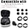 Luckvan 3 Pairs of Silicone Eartips for Samsung Galaxy Buds FE - Black - Image 6