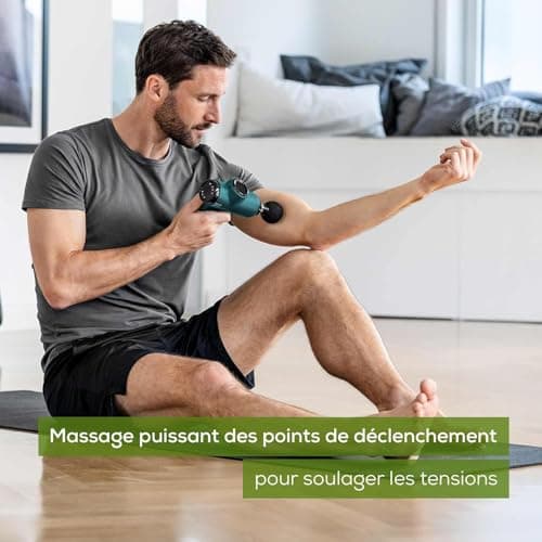 Beurer MG 99 Handy Massage Gun with 4 Accessories, Powerful Trigger Point Massage, Tension Release, Compact Muscle Massager with 5 Intensity Levels - Image 3
