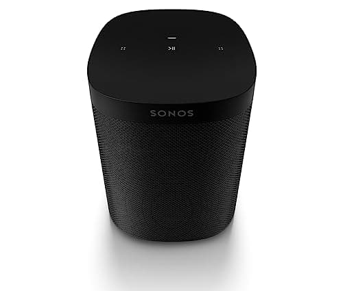 Sonos One - Enceinte sans Fil - Multiroom WiFi - Air Play 2 - Assistant Google et Amazon Alexa Intégrés - Son Clair - Interface Tactile - Noir - Image 2