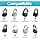 ProCase Hard Case for Sony Headphones WHCH720N/ WH1000XM5/ WH1000XM4/ WHXB910N/ WHCH710N/ WHXB900N/ Bose 700/ QC35 II Wireless Noise Cancelling Headphones with 2 Hygiene Ear Covers, Black, Back Cover - Image 4