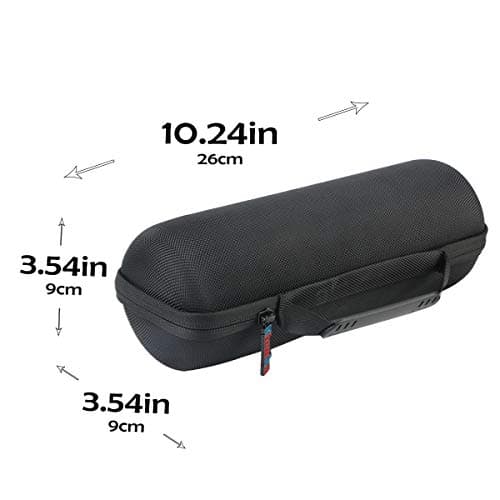 Khanka Hard Case Travel Case Cover for JBL Flip 7/6/5 Portable Bluetooth Speaker (All Black) - Image 7