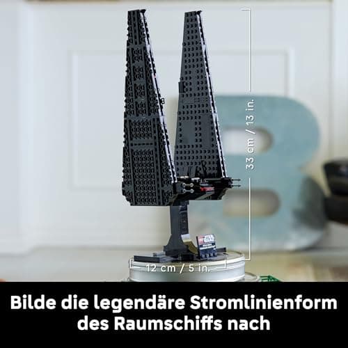 Lego Star Wars Kylo Ren Command Cabin - Kylo Ren Lego Shuttle with Printed Tiles, Lego 75406 - Image 7