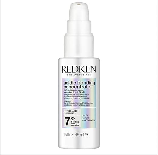 REDKEN - Sérum Jour & Nuit 24h/7j Sans Rinçage pour Cheveux Abîmés à Très Abîmés - Répare & Renforce en Continu - Complexe de Soin Bonding À L’Acide Citrique - Acidic Bonding Concentrate