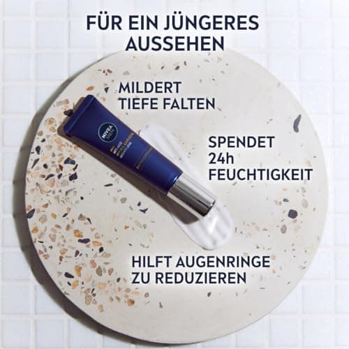 NIVEA MEN Crème contour des yeux anti-âge à l'acide hyaluronique - Contre les rides et les cernes - Soin hydratant pour les yeux à l'acide hyaluronique (15 ml) - Image 4