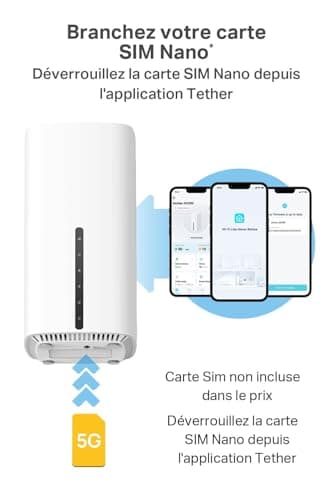 TP-Link Archer NX600 5G LTE Wi-Fi Router, 5G SIM Card, AX3600 Dual Band Wi-Fi 6, 1 x 2.5G + 2 x 1G Ports, Web & App Management, Plug and Play - Image 4