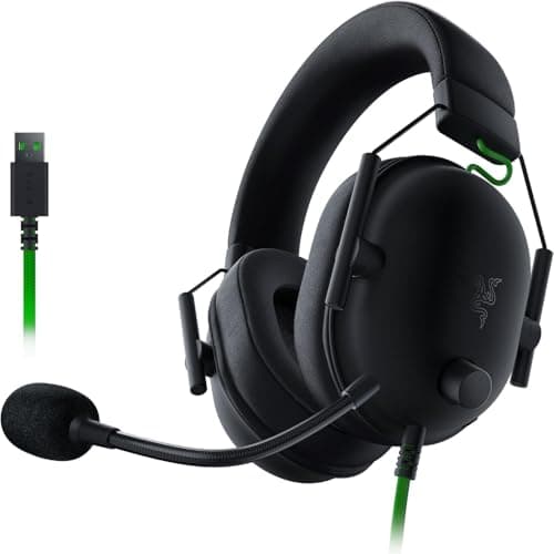 Razer BlackShark V2 X USB Wired Esports Gaming Headset (50mm TriForce Speakers, Noise Cancellation, 240g Ultra-Light Construction, 7.1 Surround Sound) Black - Image 2