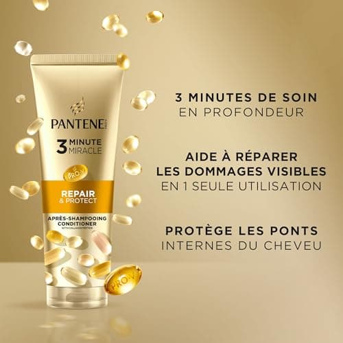Pantene Pro-V Repair & Protect 3 Minute Miracle Conditioner 220ml for Dry & Damaged Hair, Pro-V Formula with Active Nutri-Plex, Helps Repair Visible Damage in 1 Application - Image 6