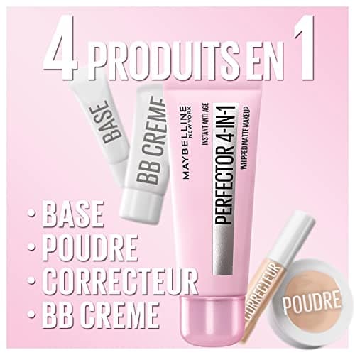 Maybelline New York - 4-in-1 Multi-purpose Matifying Complexion Perfector - Instant Anti-Age Perfector Foundation - Shade : 01 LIGHT - Capacity: 30 ml - Image 5