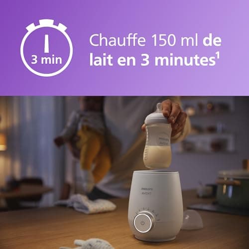 Philips Avent Premium Quick Bottle Warmer with Intelligent Temperature Control, Water Bath Technology, Automatic Shut-off, Model SCF358/00 - Image 3
