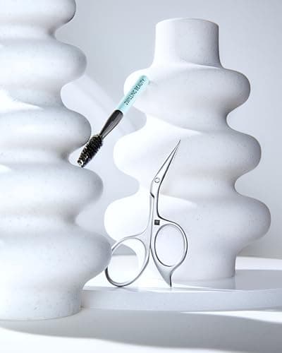 ZWILLING Ciseaux à sourcils (Avec design de ciseaux coudés et lames ultrafines avec brosse à sourcils), Premium, argent - Image 6