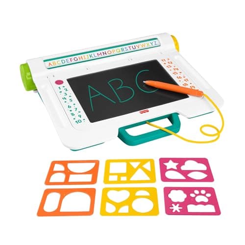 Fisher-Price JDL70 Learning and Drawing Desk Tablet for Writing and Drawing Without Dirty with LCD Screen, Ideal for Travelling Children from 3 Years - Image 2
