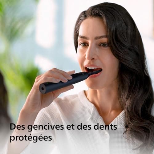 Philips Sonicare 4100 - brosse à dents électrique pour adultes avec 1 tête de brosse Philips W2 Optimal White noire, coffret de voyage fin et chargeur USB (modèle HX3683/54) - Image 6