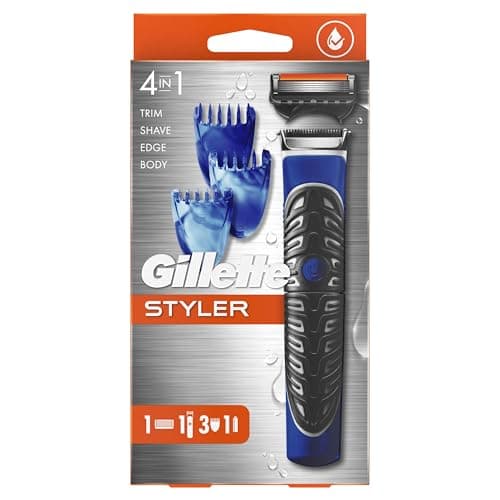 Gillette 4 in 1 Mens Precision Body Beard Trimmer Shaver Trimmer with 1 ProGlide Blade and 3 Comb - Image 3
