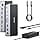 MOKiN Triple Monitor USB C Docking Station with 2 HDMI DisplayPort 4K@144Hz, Power DC 150W, USB 3.1 10Gbps, USB A 2.0/3.0, Ethernet RJ45, SD/TF for Dell HP MacBook - Image 2