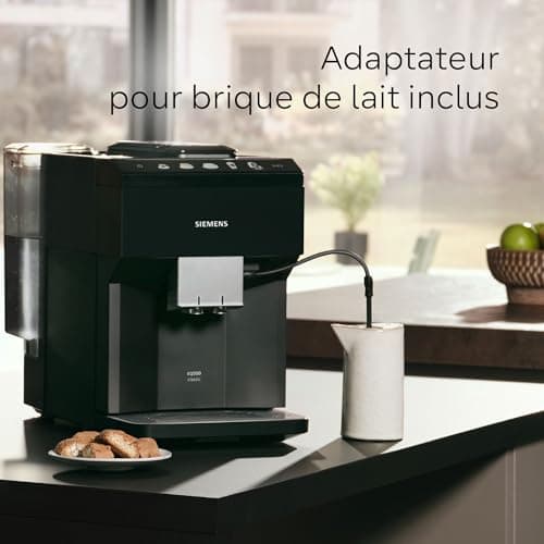 SIEMENS EQ500 Classic TP511E19 Automatic Coffee Machine, Application Control, Many Coffee Specialities, Milk Tank, Double Cup Function, Steam Cleaning, 1500 W, Black/Lacquer - Image 6