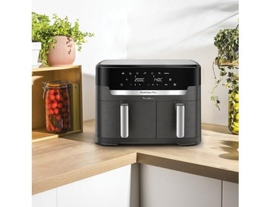 Moulinex Dual Easy Fry & Grill XXL Oil-free Fryer, 11 L Capacity, Synchronised Cooking, 7 Automatic Programs, Touch Screen, Air Fry EZ942HF0 - Image 3