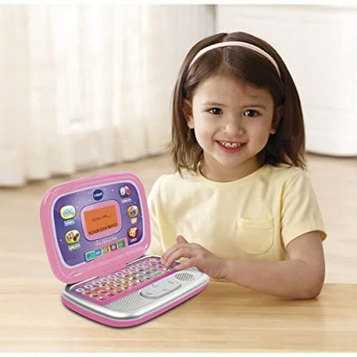 VTech - Ordi Genius Kid Pink, Children's Computer with Backlit Screen, 20 Evolutionary Activities and Games, Educational Toy, Gift for Children from 3 to 7 Years - English Content - Image 3