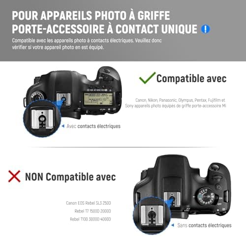 NEEWER TT560 Flash Speedlite Compatible with Canon Sony Nikon Panasonic Olympus Pentax and Other DSLR, Studio Lighting, Digital Camera, with Shoe Standard Accessory Holder - Image 5