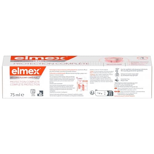 ELMEX - Elmex Anti-Caries Plus Toothpaste Complete Care - Remineralizes Enamel - Protects sensitive teeth and gum irritation - 75 ml - Image 5