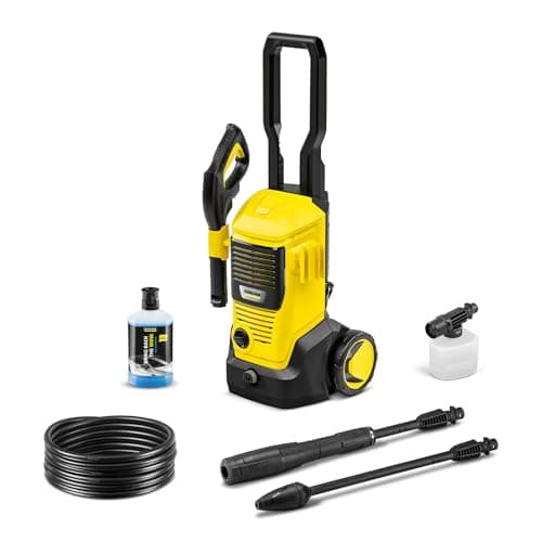 Kärcher High Pressure Washer K 5 FJ, Max Pressure 145 bar, Flow rate 500 l/h, Surface 40 m²/h, Water Filter, Weight 6.3 kg, High Pressure Gun & Hose, Rotabuse, Vario Power Lance, Foam Nozzle - Image 2
