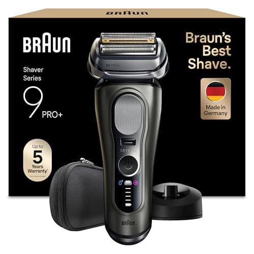Braun Rasoir Electrique Homme Series 9+ PRO 9615S Argent, Etanche, Lames De Précision Ultra-Fines Et Tondeuse Pro Trimmer Pour Bien Raser La Barbe, Coffret Rasage Avec Etui De Voyage - Image 2
