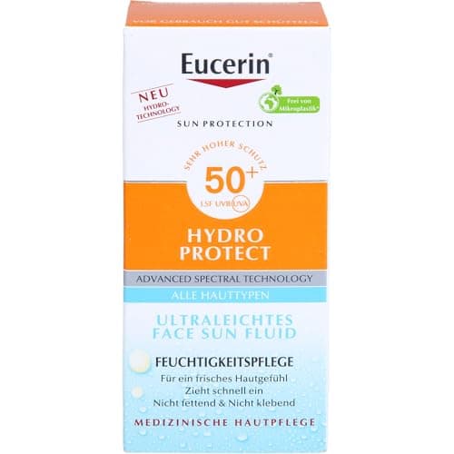 Eucerin Hydro Protect ultraleichtes Face Sun Fluid LSF 50+, 50 ml Crème - Image 2