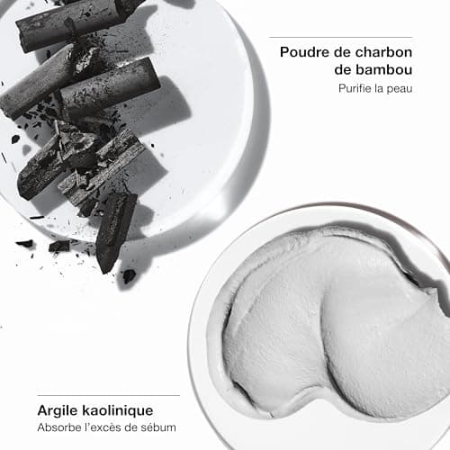 Clinique All About Clean Gommage + Masque Au Charbon 2-en-1 | Masque Visage Détoxifiant + Affinant et Gommage Exfoliant, 100 ml - Image 4