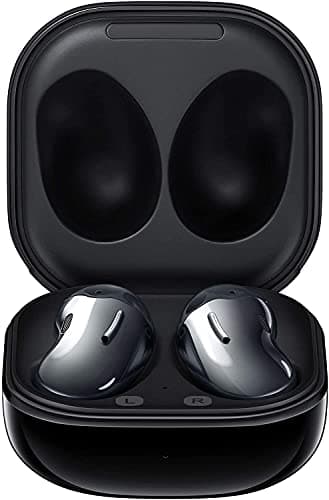 Samsung Écouteurs Bluetooth sans fil Galaxy Buds Live avec réduction du bruit (ANC), batterie longue durée, son par AKG, ajustement confortable, noir (version allemande), chrome - Image 2