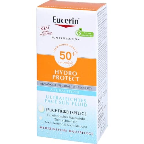 Eucerin Hydro Protect ultraleichtes Face Sun Fluid LSF 50+, 50 ml Crème - Image 5