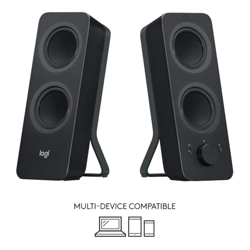 Logitech Z207 Système De Hauts-Parleurs Bluetooth Pour PC, Son Stéréo, 10W En Puissance, Entrée Audio 3,5 Mm, Prise Casque, Multi-Dispositifs, Prise EU/FR, Ordinateur/TV/Smartphone/Tablette - Noir - Image 7