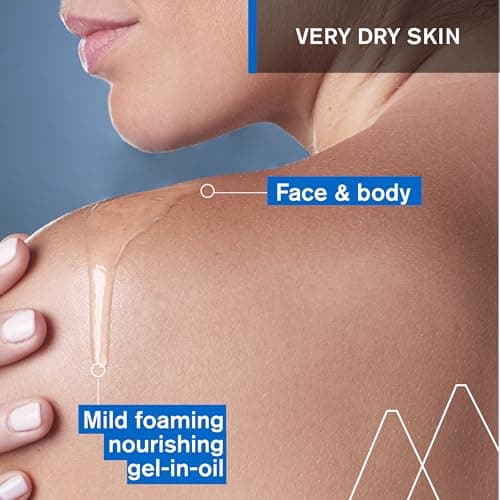 Uriage Xemose Huile Lavante peau sèche à tendance atopique I Nettoie et apaise les démangeaisons. Gel-en-Huile moussant, nourrissant I Visage & Corps I Non parfumée, Sans savon I pH physiologique - Image 4
