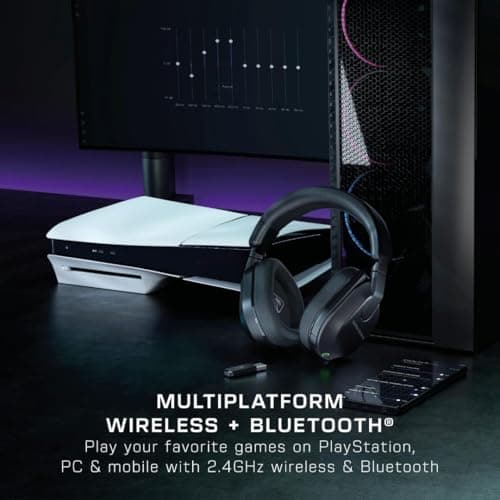 Turtle Beach Stealth 600 Noir Playstation Casque Gaming sans Fil w/ 80hr Batterie, Écouteurs de 50mm et Bluetooth pour PS5, PS4, PC and Mobile - Image 6