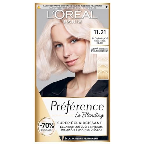 L’ORÉAL PARIS - Coloration Cheveux Permanente - Longue Durée & Lumineuse - Couvre 100% des Cheveux Blancs - Préférence - Nuance : Moscou (11.21), Blond Glacé Très Très Clair - Image 2