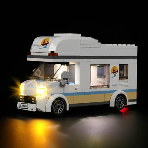 LED Light Kit for Lego Holiday Camper Van 60283, Decorative Kit for Lego City, Powerful Vehicles, Motorhomes, Creative Toys - Image 2