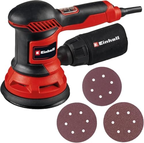 Einhell Orbital sander TC-RS 425 E (425 W, Ø 125 mm, max. speed 26,000 oscillations/min) Comes with 3 sanding sheets - Image 2