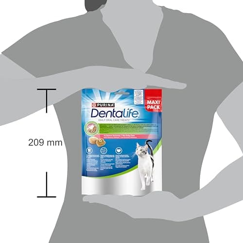 DENTALIFE |Daily Oral Care | Treats | for Adult Cats | Helps Clean Teeth Effectively | Salmon | Sachet | 140g - Image 6