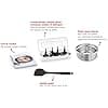 MOULINEX COMPANION XL Multifunctional Robot Cooker Bowl 4.5L 12 Programs Auto Soups Gazpacho Kitchen Robot Mixer Chopper Kneader 1550W HF80CB10 - Image 5