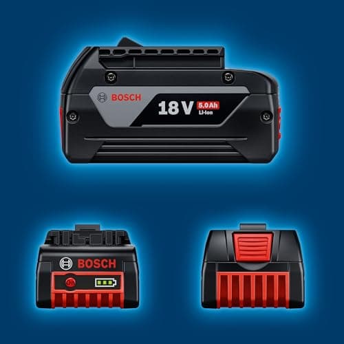 Bosch Professional 18V System Starter Set Batteries: 2 GBA 18V 5.0Ah Batteries + Gal 1880 HP Fast Charger - Image 8